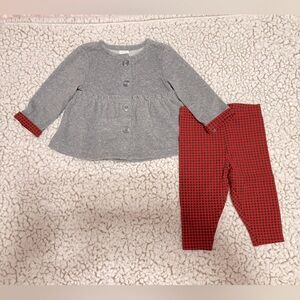 Carters 6 month babygirl sweater set